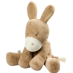 Nattou Maxi Peluche Âne Longs Poils Loulou Caramel