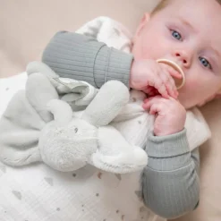 Nattou Mini Doudou Loulou Éléphant Vert tilleul
