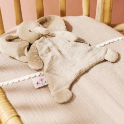 Nattou Mini Doudou Éléphant Fanfan Sable