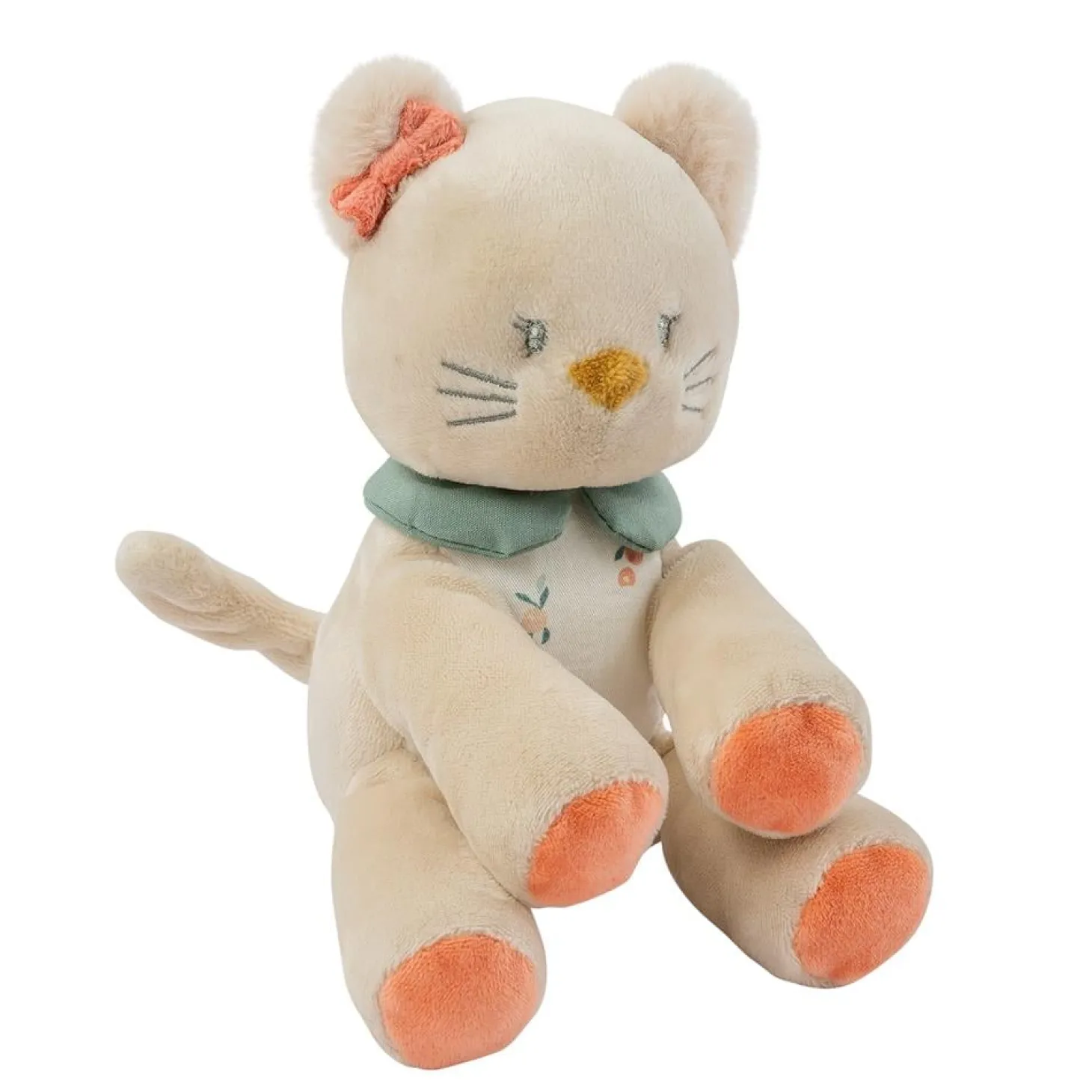 Nattou Mini peluche chat Mila, Zoé et Lana Beige