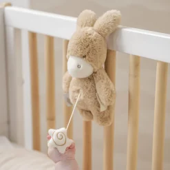 Nattou Mini Peluche Musical Loulou Âne Caramel