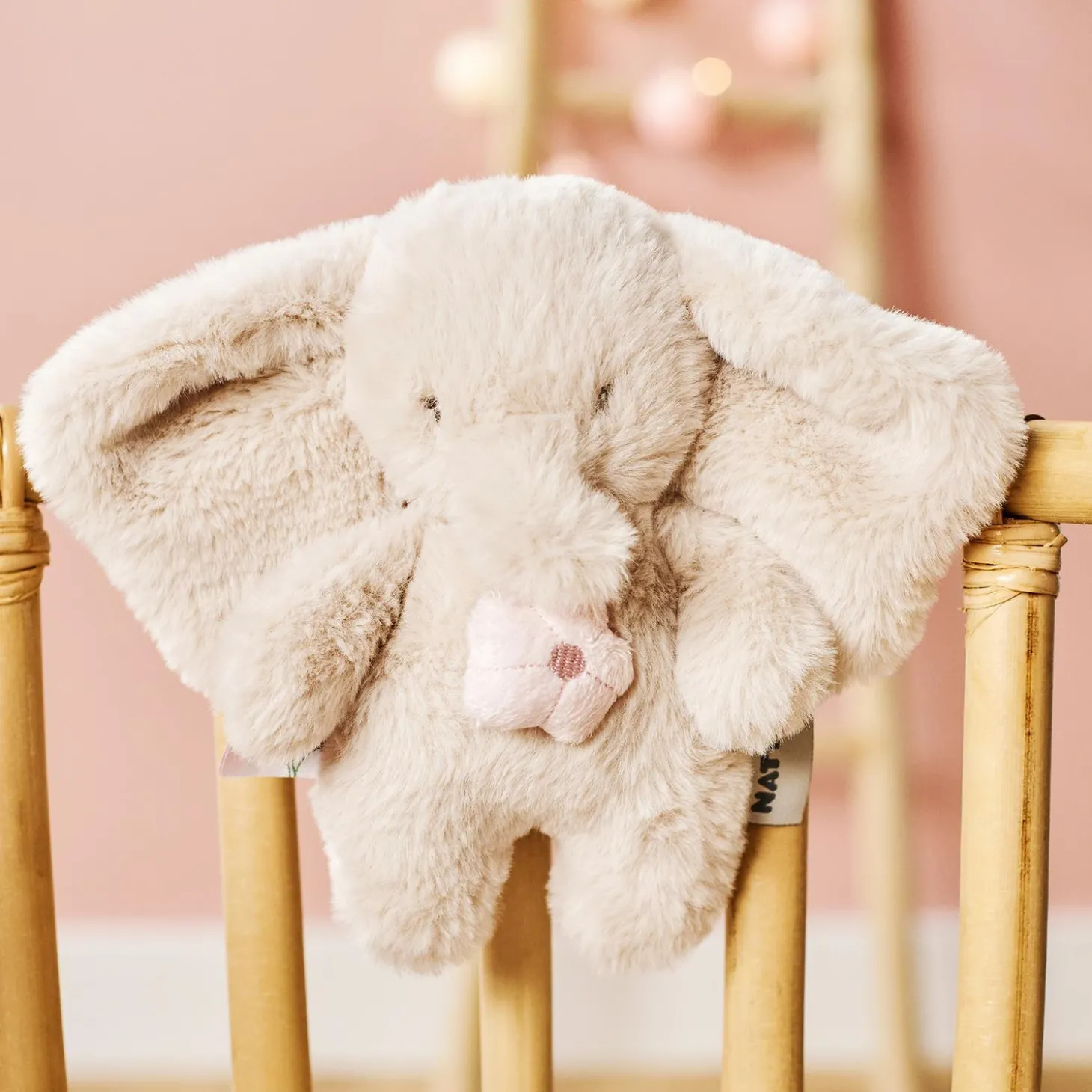 Nattou Mini Peluche Musical Éléphant Fanfan Blanc Crème