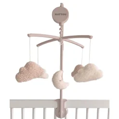Nattou                    Mobile musical Teddy bouclette    Beige