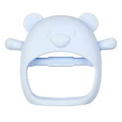 Nattou                    Moufle de dentition Silicone    Bleu