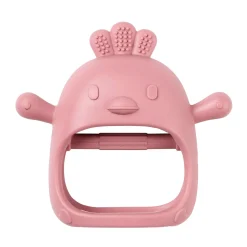 Nattou Moufle de dentition Silicone Vieux Rose