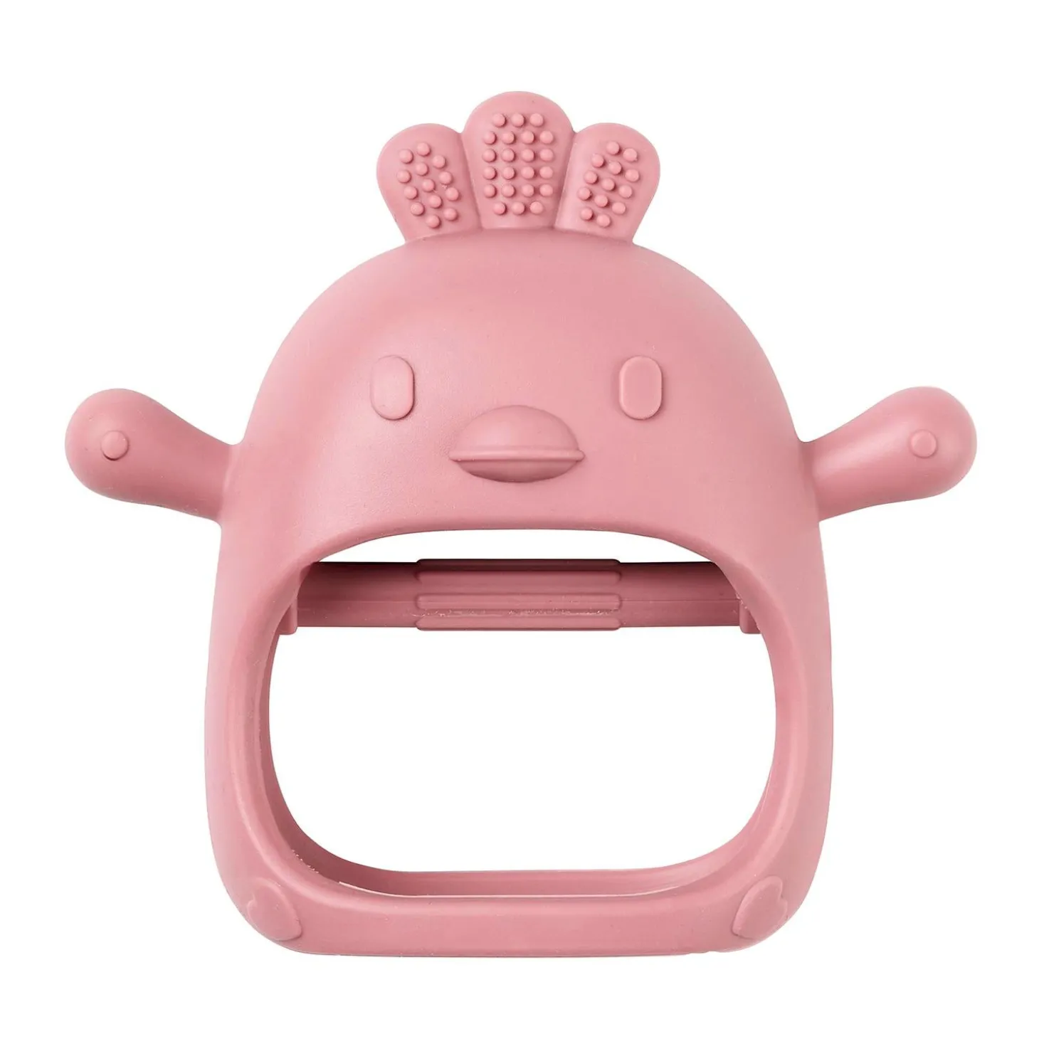 Nattou Moufle de dentition Silicone Vieux Rose