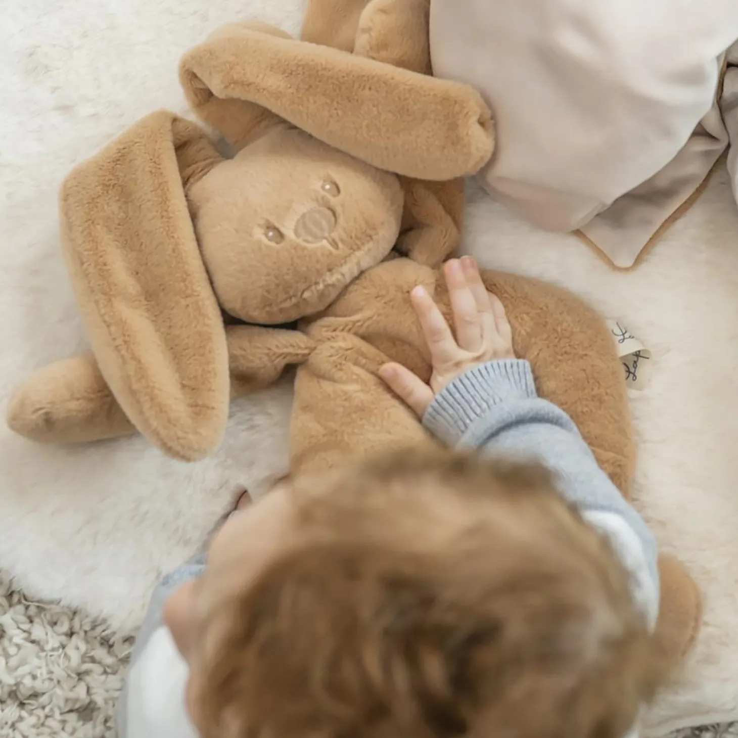 Nattou Peluche Lapidou Toudous Beige Ambré