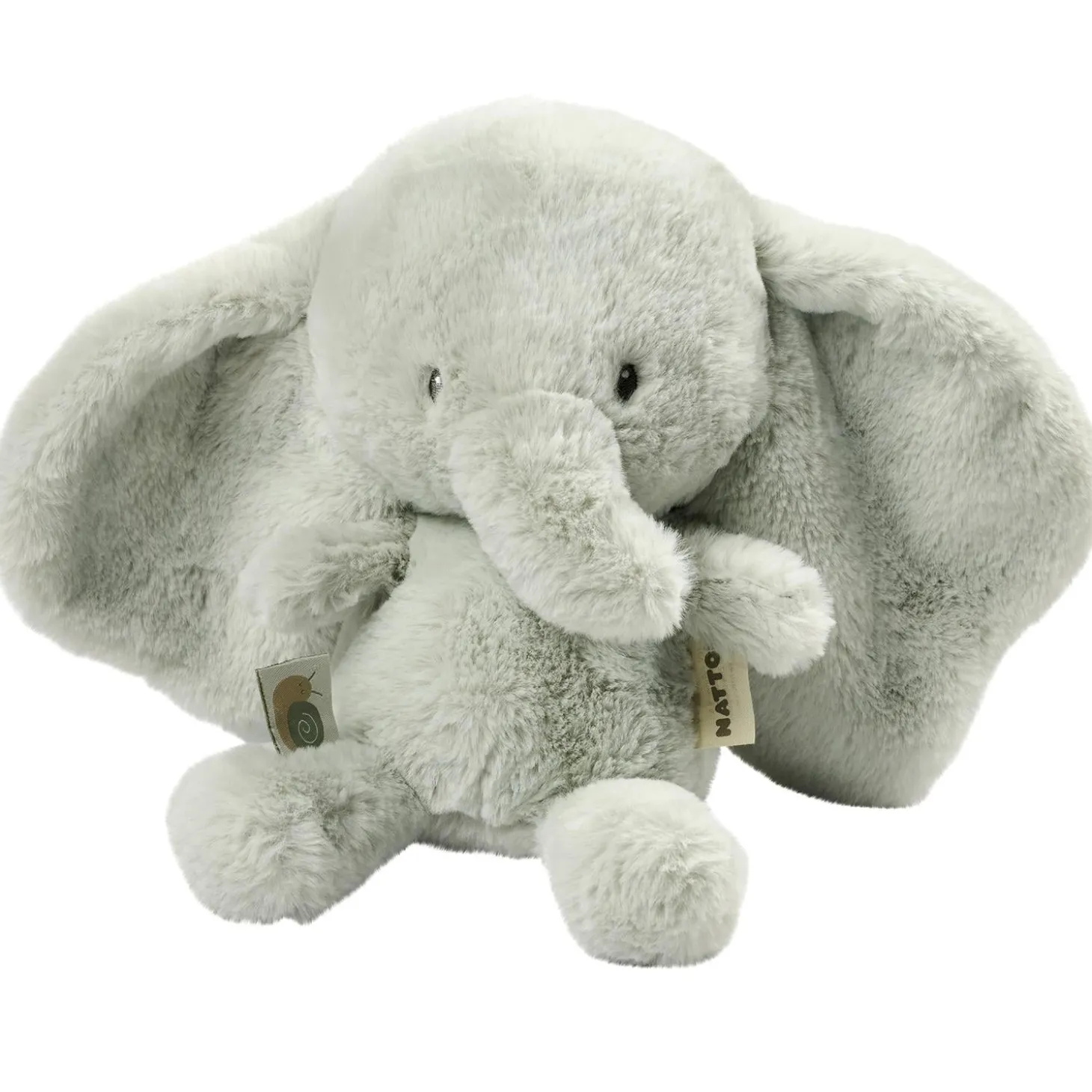 Nattou Peluche Loulou Éléphant Vert tilleul