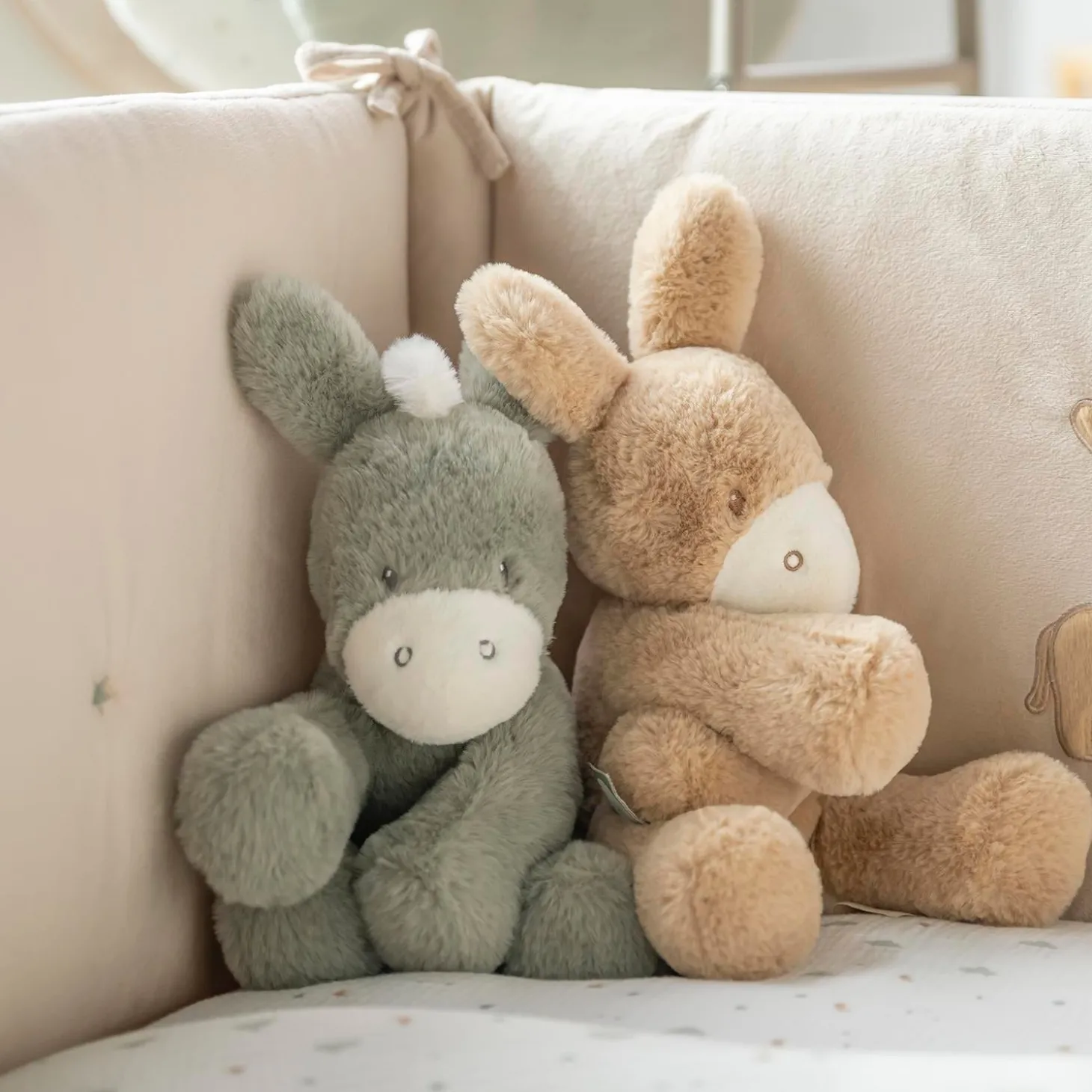 Nattou Peluche Loulou Âne Caramel