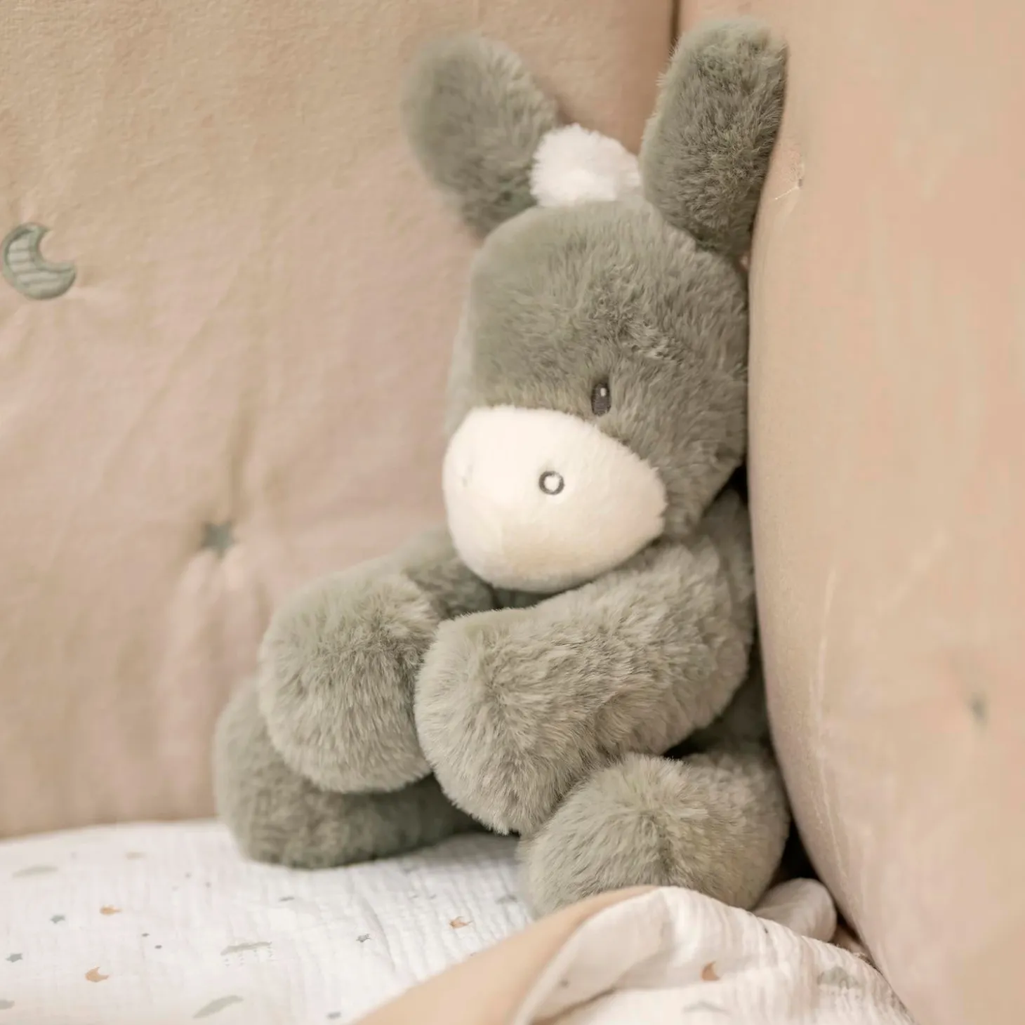 Nattou Peluche Loulou Âne Vert foncé