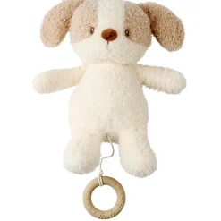 Nattou                    Peluche musicale Bébé Chien Bouclette Teddy    Ecru