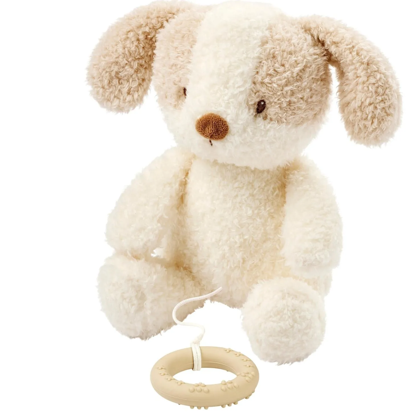 Nattou Peluche musicale Bébé Chien Bouclette Teddy Ecru