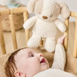 Nattou Peluche musicale Bébé Chien Bouclette Teddy Ecru