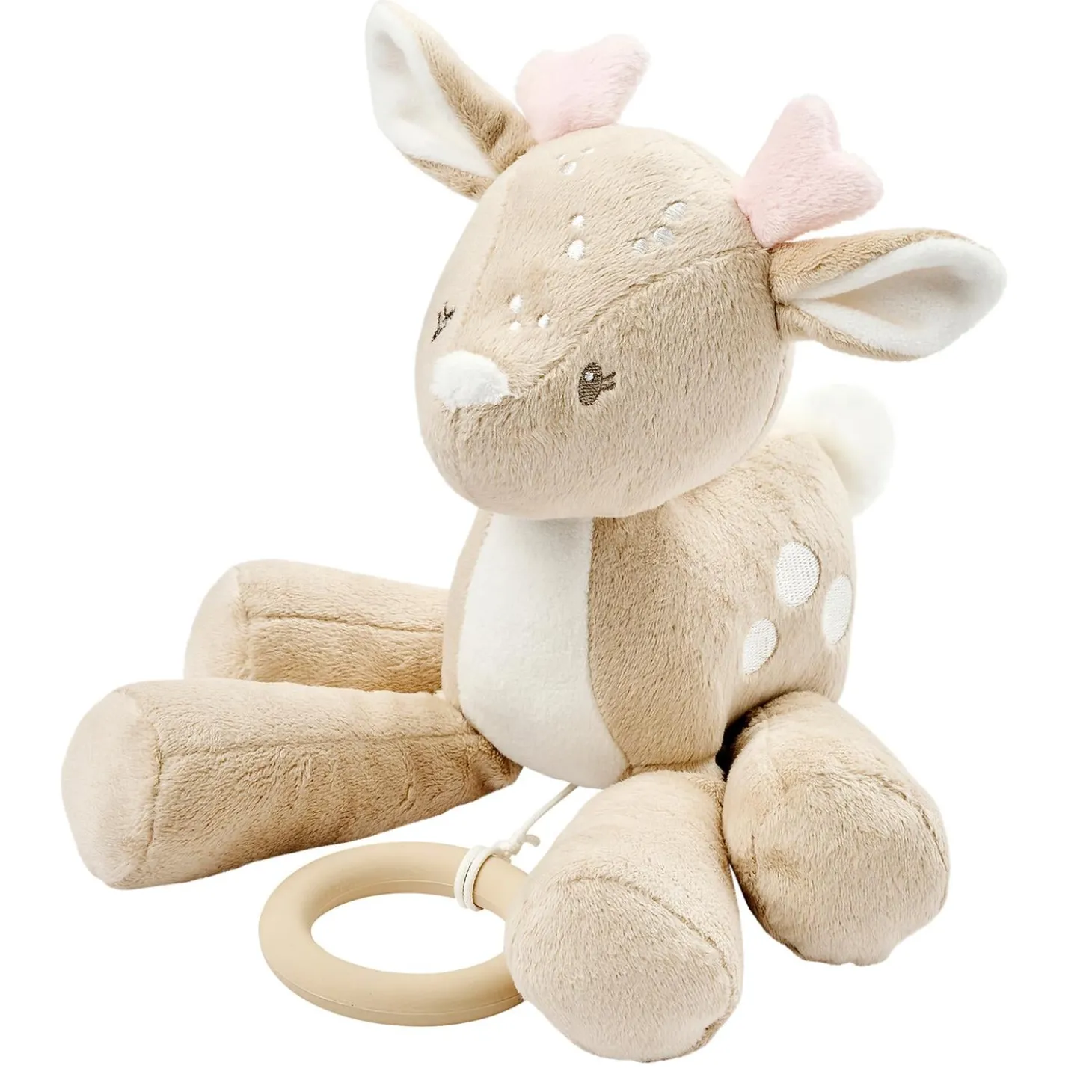 Nattou Peluche musicale Biche Velours Fanfan Sable