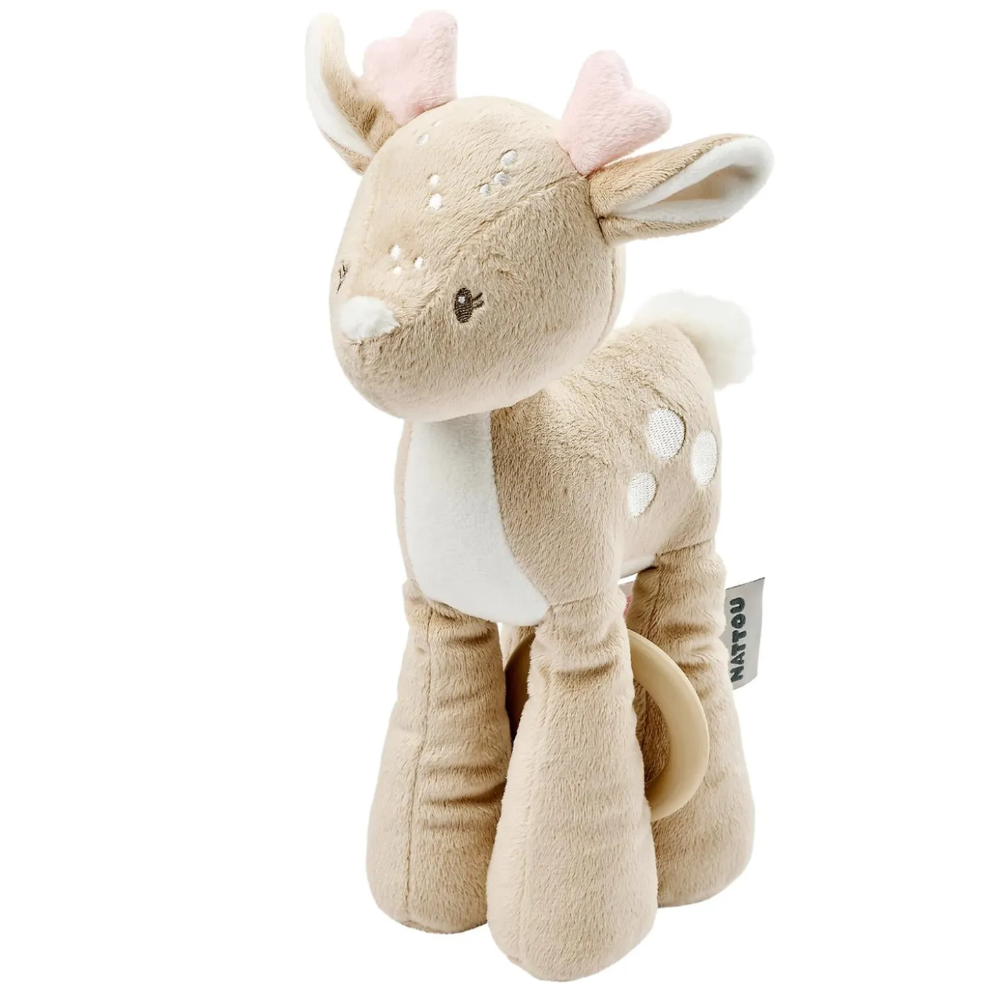 Nattou Peluche musicale Biche Velours Fanfan Sable