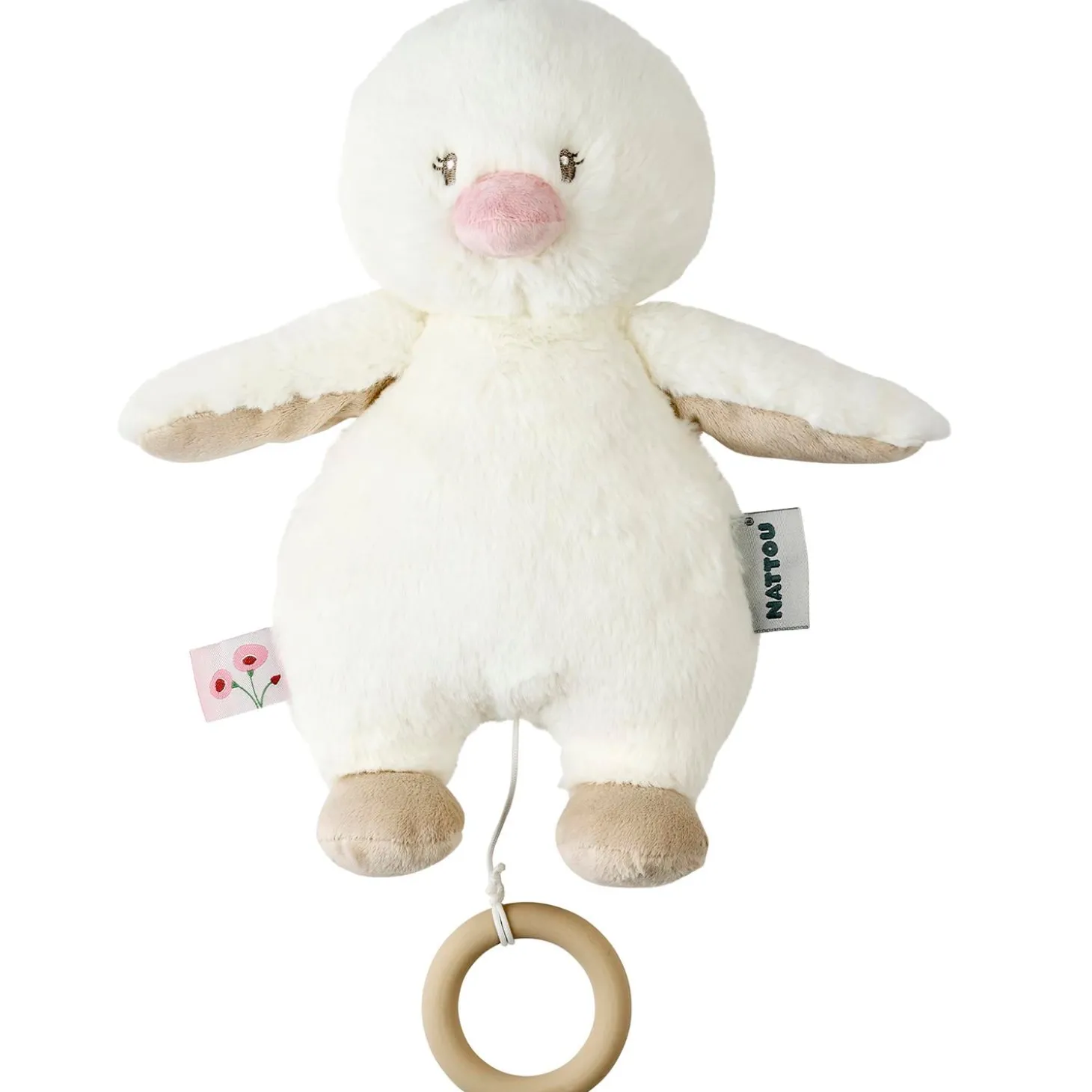 Nattou Peluche musicale Caneton Blanc Fanfan Blanc