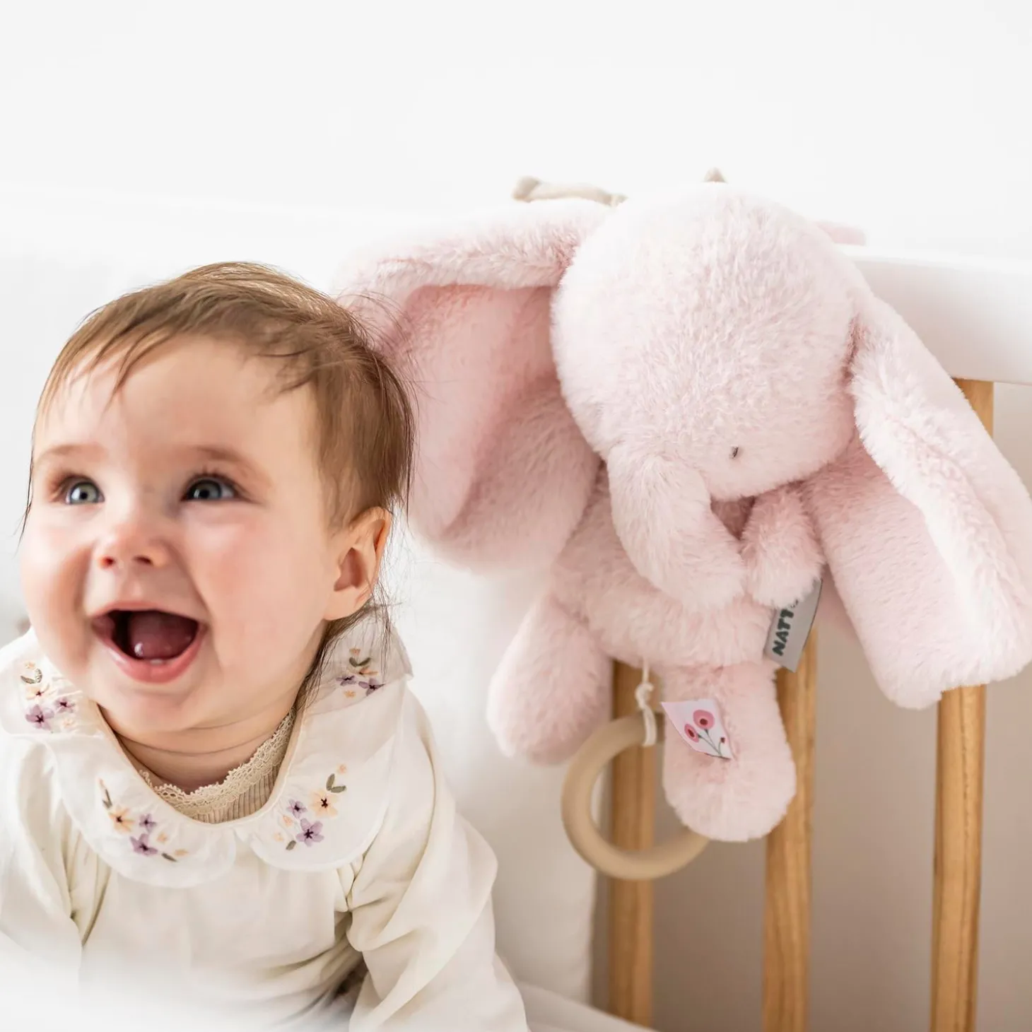 Nattou Peluche musicale Éléphant Fanfan Rose