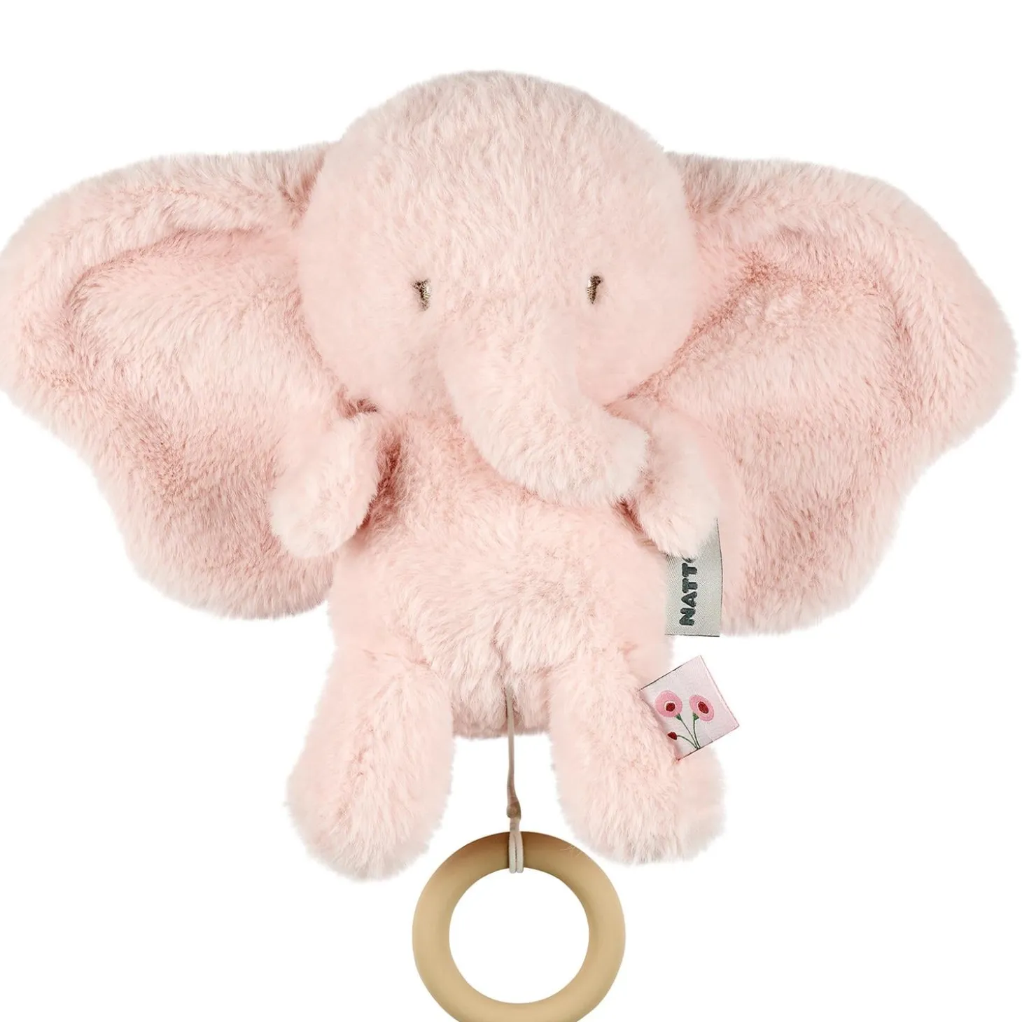 Nattou Peluche musicale Éléphant Fanfan Rose
