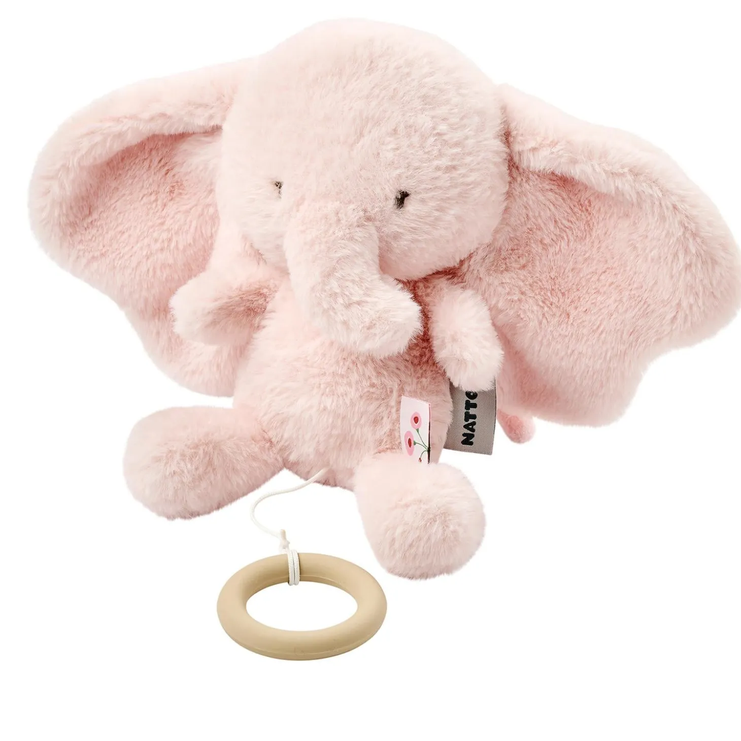 Nattou Peluche musicale Éléphant Fanfan Rose