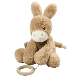 Nattou Peluche Musical Loulou Âne Caramel