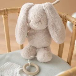 Nattou                    Peluche Musical Loulou    Lapin Sable