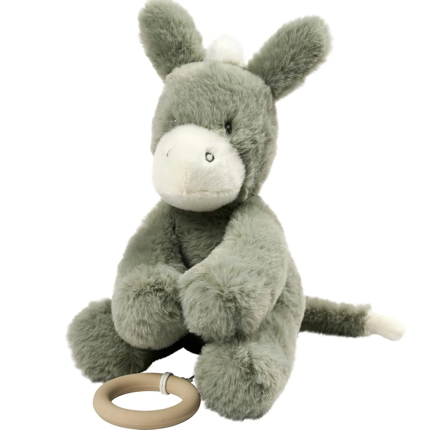 Nattou Peluche Musical Loulou Âne Vert foncé