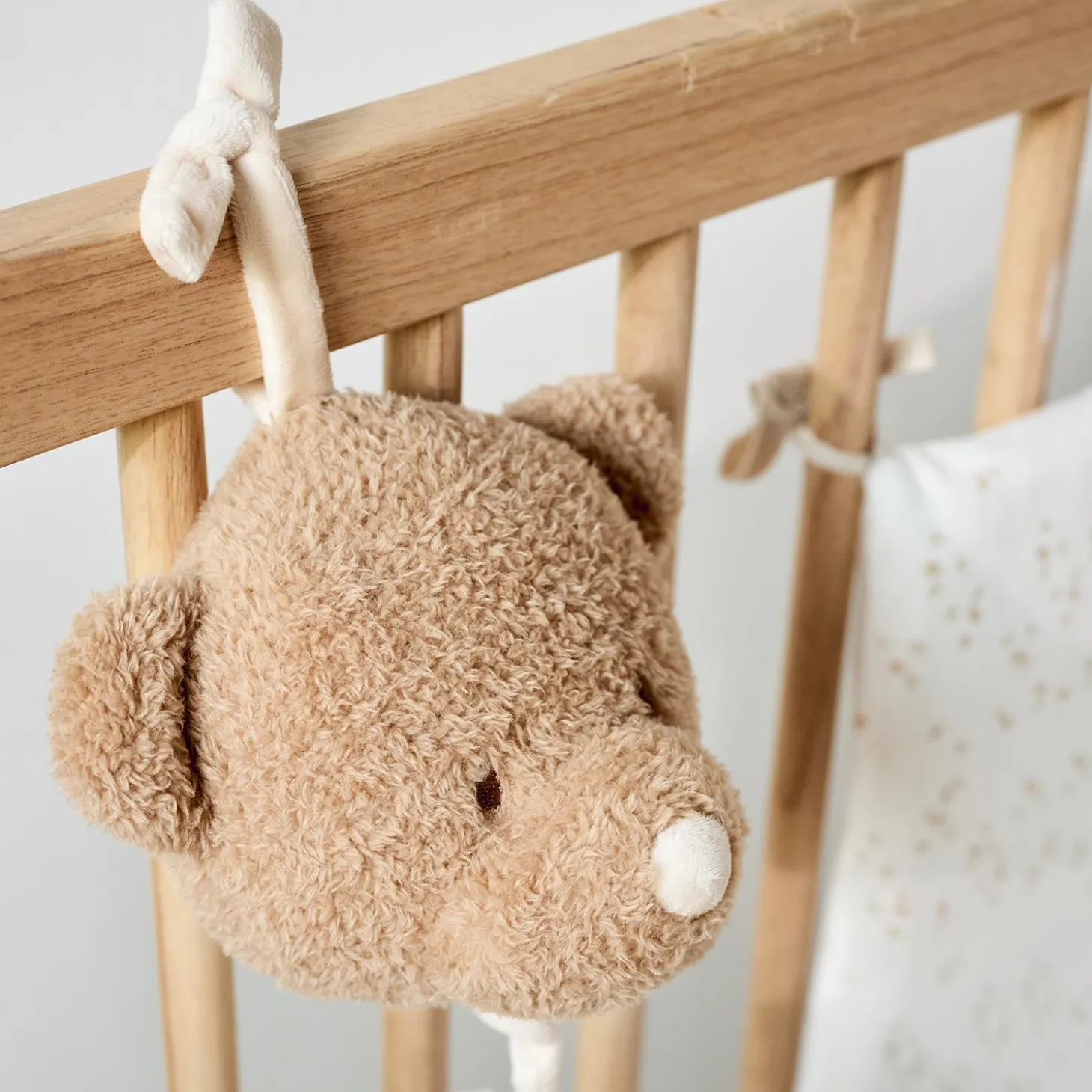 Nattou Peluche musical Teddy Tête Ours Caramel