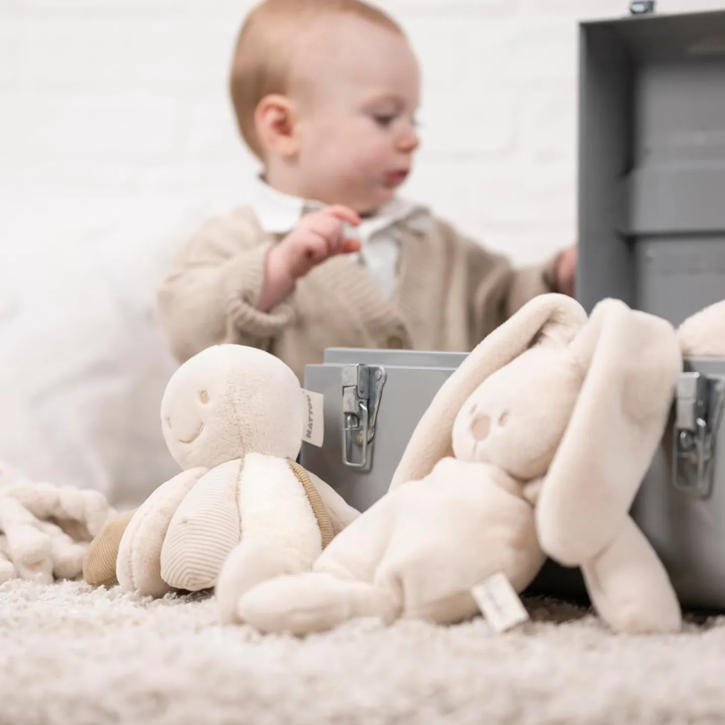 Nattou Peluche Pieuvre activité Lapidou Sable