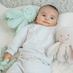 Nattou Peluche Pieuvre hochet longs poils Lapidou Vert tilleul