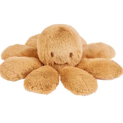 Nattou                    Peluche Pieuvre hochet longs poils Lapidou    Beige ambré