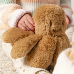 Nattou Peluche Pieuvre hochet longs poils Lapidou Beige ambré