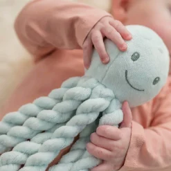 Nattou Peluche Pieuvre Lapidou Bleu ciel