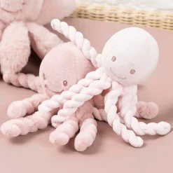 Nattou Peluche Pieuvre Lapidou Rose pastel