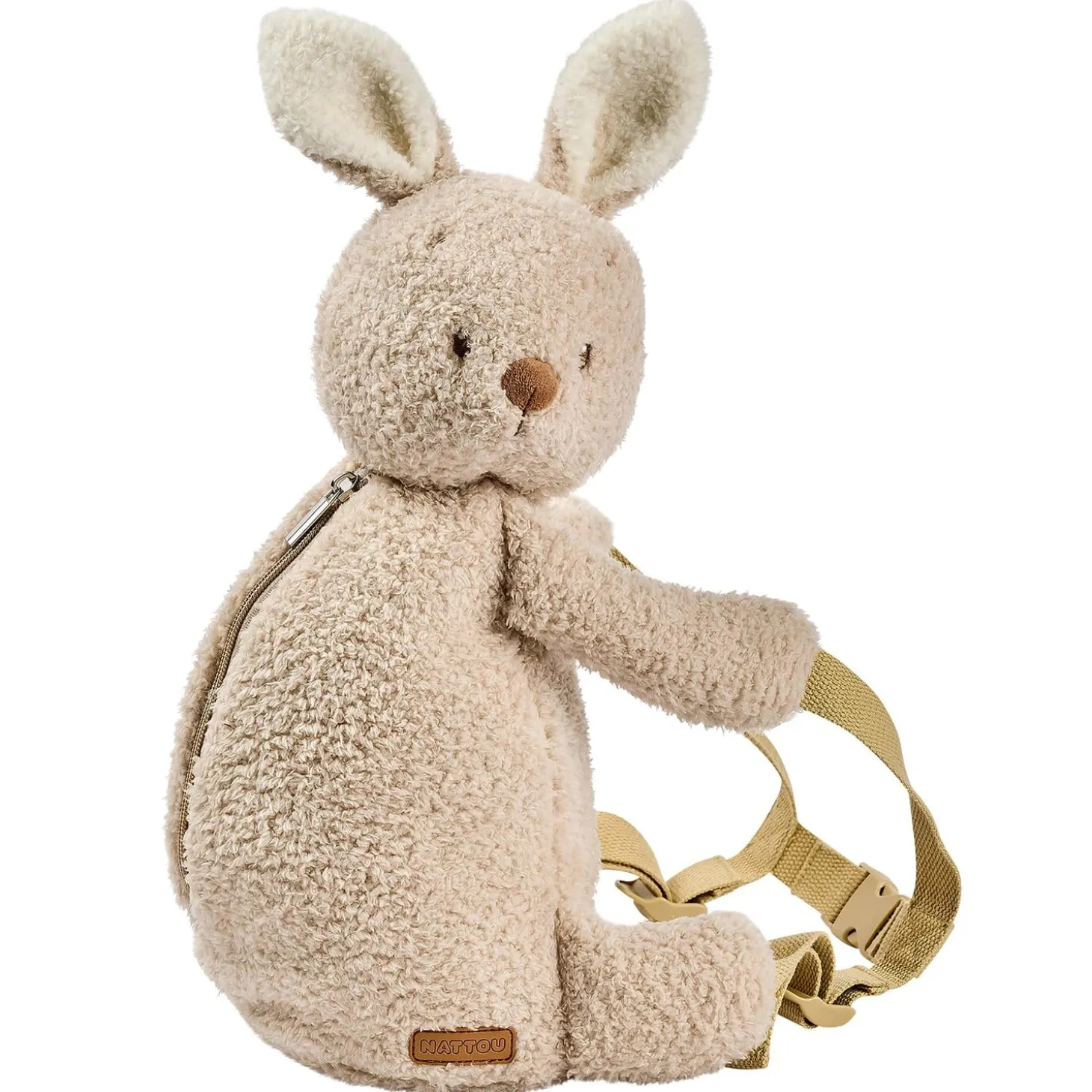 Nattou Sac à dos Peluche Lapin Teddy Beige