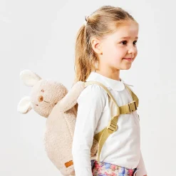 Nattou                    Sac à dos Peluche Lapin Teddy    Beige