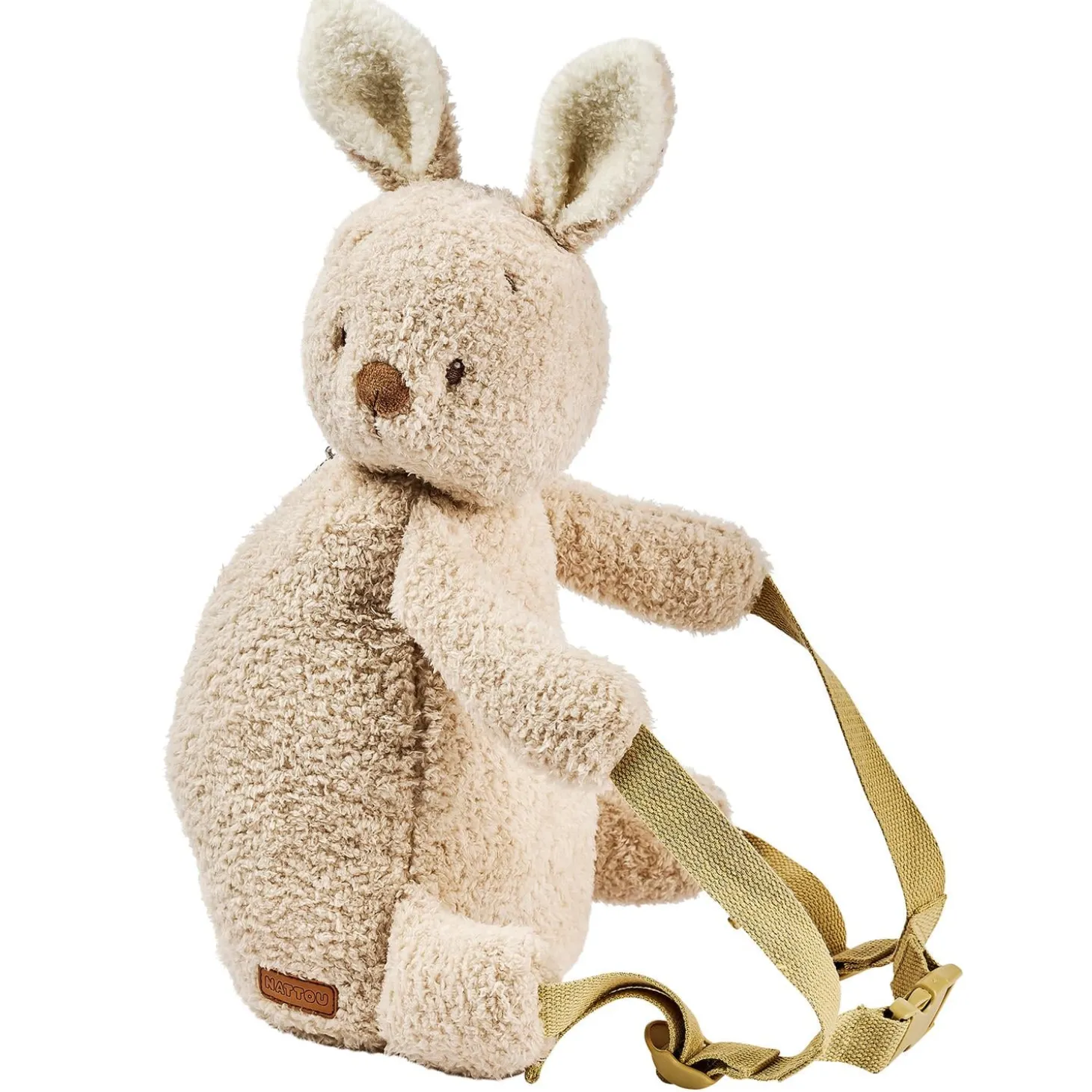 Nattou Sac à dos Peluche Lapin Teddy Beige