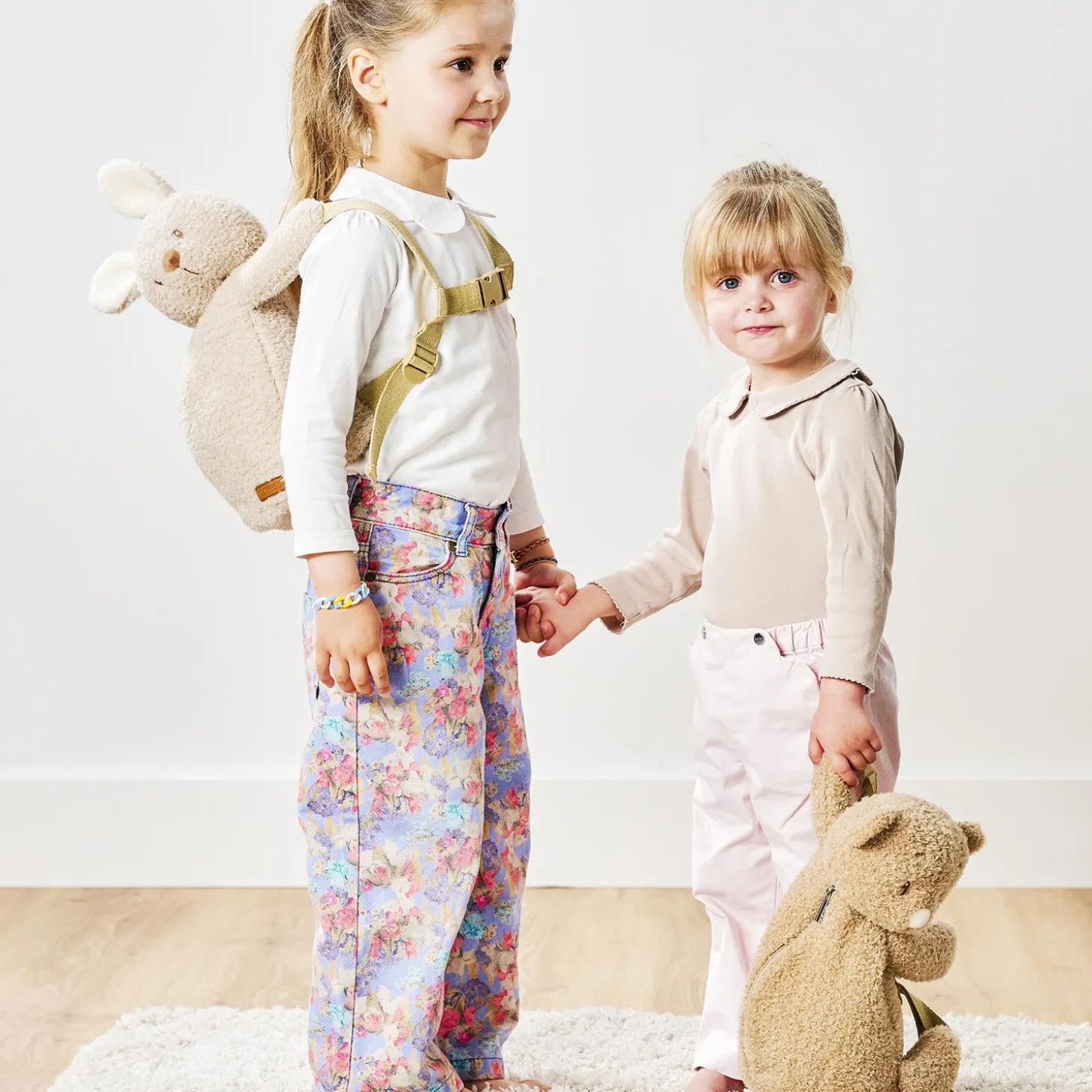 Nattou Sac à dos Peluche Ours Teddy Caramel