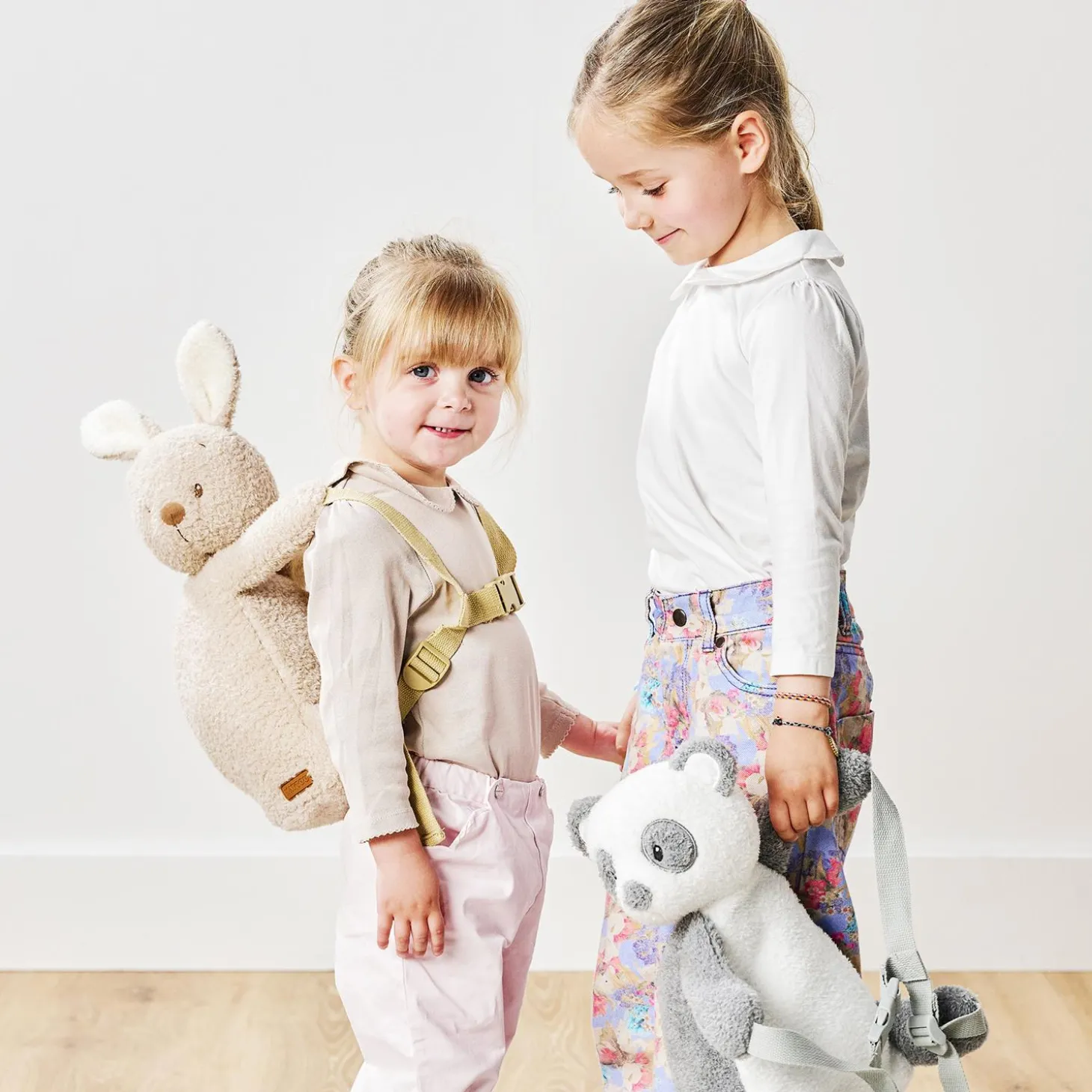 Nattou Sac à dos Peluche Panda Teddy Gris