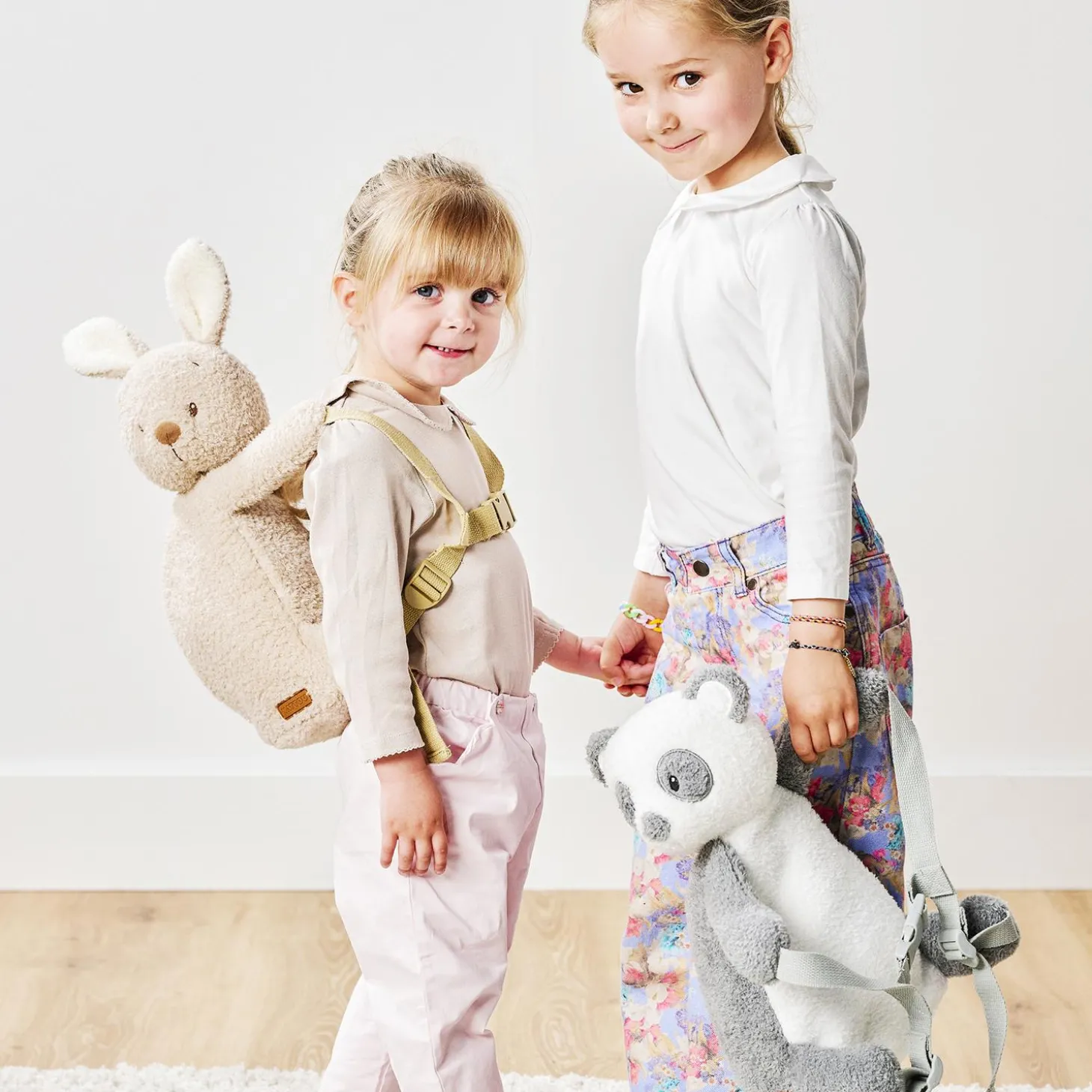 Nattou Sac à dos Peluche Panda Teddy Gris