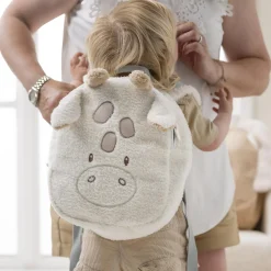 Nattou Sac à dos teddy Girafe Écru