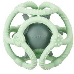 Nattou                    Set 2 balles silicone    Menthe