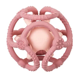Nattou                    Set 2 balles silicone    Vieux Rose