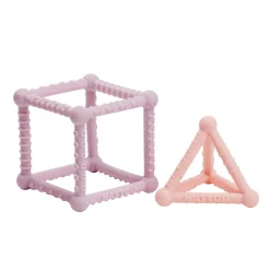 Nattou                    Set Cube/triangle silicone    Lilas/Rose