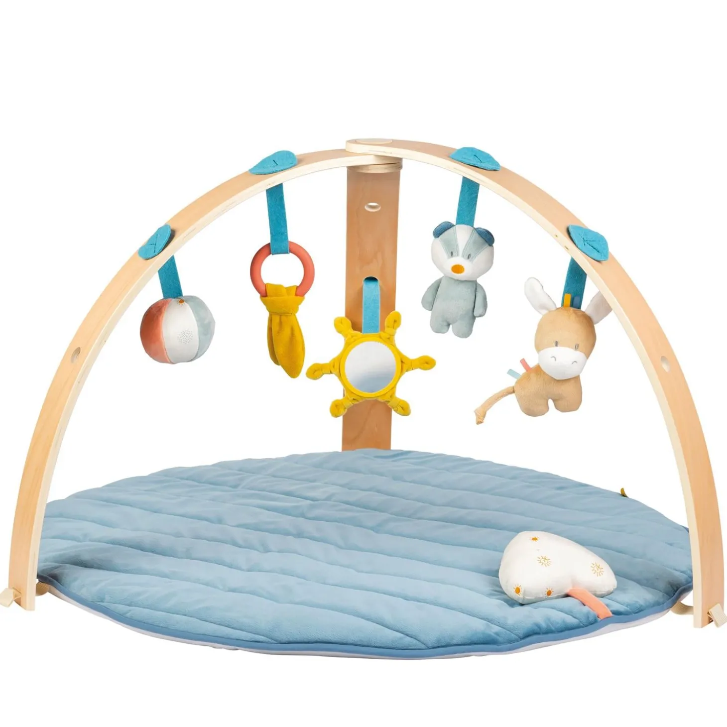 Nattou Tapis d'éveil avec arche Felix et Leo Multicolore