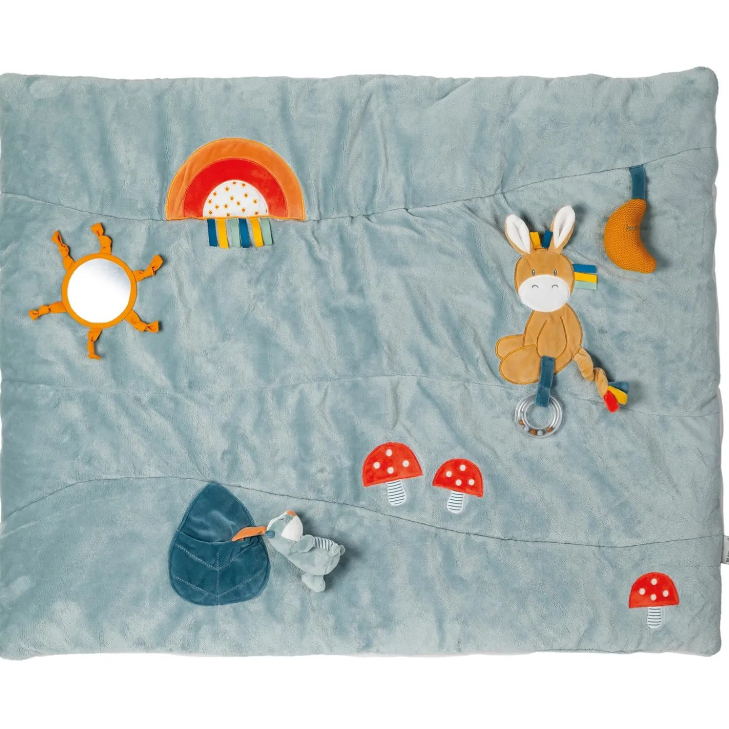 Nattou Tapis d'éveil Felix et Leo Multicolore 80x100 cm