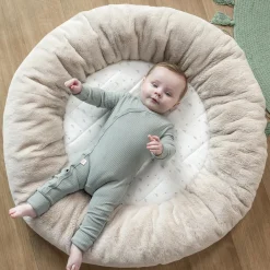 Nattou                    Tapis Pouf avec Arches Loulou    Vert/Sable