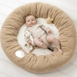 Nattou                    Tapis Teddy pouf avec arches naturel    Beige