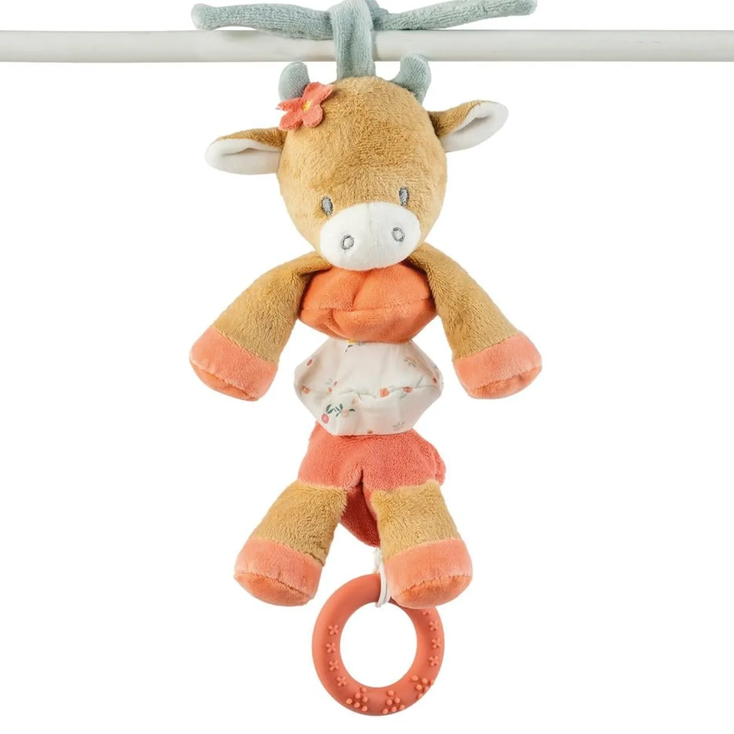 Nattou Vache vibrante Mila, Zoé et Lana Multicolore