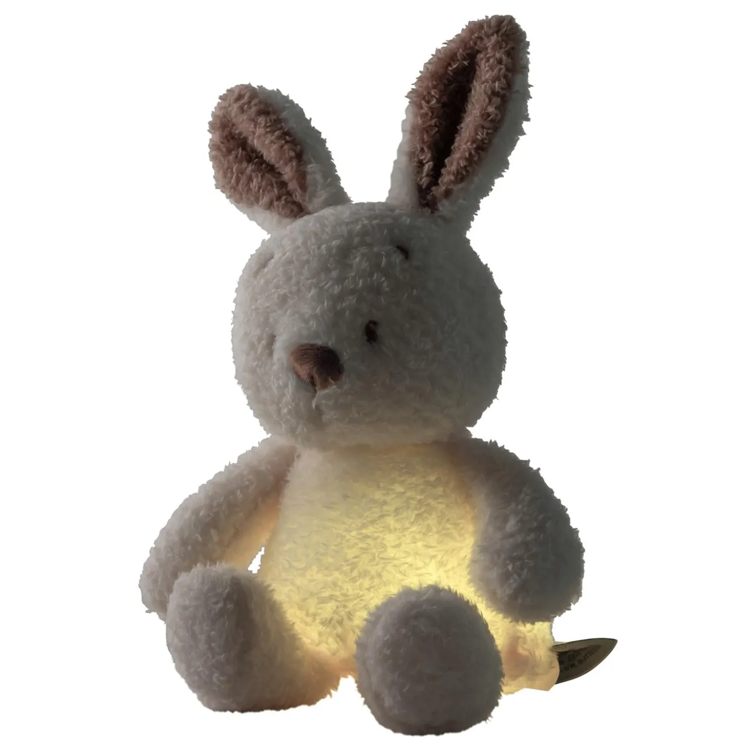 Nattou Veilleuse Mini Peluche Lapin Bouclette Teddy Ecru