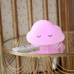 Nattou Veilleuse nuage avec télécommande Blanc